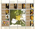 Ajman 1973 - Heads of the European Community Member States small sheetlet Ajman 1973 - Heads of the European Community Member States small sheetlet