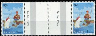 Ahvenanmaa 1995 - Turismi 1 lk/class Urheilukalastus välilöpari + numero Ahvenanmaa 1995 - Turismi 1 lk/class Urheilukalastus välilöpari + numero