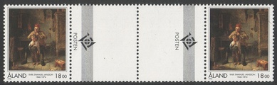 Ahvenanmaa 1996 - Karl Emanuel Jansson välilöpari + logo Ahvenanmaa 1996 - Karl Emanuel Jansson välilöpari + logo