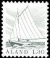 Ahvenanmaa 1986 - Kalastajavene 1,30mk harmaanvihreä Ahvenanmaa 1986 - Kalastajavene 1,30mk harmaanvihreä