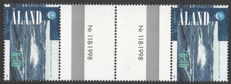 Ahvenanmaa 1998 - Valtamerten vuosi välilöpari + numero Ahvenanmaa 1998 - Valtamerten vuosi välilöpari + numero