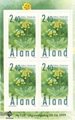 Aland 1999 - Cowslip (block of 4) Aland 1999 - Cowslip (block of 4)