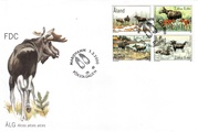 Aland 2000 - Elks stamp booklet FDC