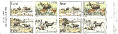 Aland 2000 - Eurasian Elks stamp booklet