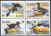 Aland 2001 - WWF Stellers eider block of four