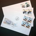 Aland 1987 - Sea birds blocks of four FDC