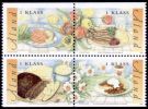 Aland 2002 - Åland dishes booklet (2x block of four)