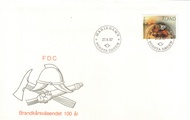 Aland 1987 - Mariehamn Volunteer Fire Brigade, Cent. FDC