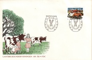 Ahvenanmaa 1988 - Maanviljelyskoulutus 100 vuotta FDC