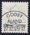 Ahvenanmaa 1985 - Kalastajavene 1,20mk harmaa - Godby 27.12.95 Ahvenanmaa 1985 - Kalastajavene 1,20mk harmaa - Godby 27.12.95
