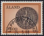 Ahvenanmaa 1984 - Ahvenanmaan vanha maakuntasinetti - Lappoby-Aland 24.5.88 Ahvenanmaa 1984 - Ahvenanmaan vanha maakuntasinetti - Lappoby-Aland 24.5.88