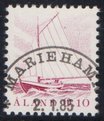 Aland 1985 - Fishing boat 0,10mk lilac - Mariehamn 8.1.85