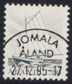 Ahvenanmaa 1985 - Kalastajavene 1,20mk harmaa - Jomala 27.12.95 Ahvenanmaa 1985 - Kalastajavene 1,20mk harmaa - Jomala 27.12.95