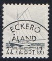 Ahvenanmaa 1985 - Kalastajavene 1,20mk harmaa - Eckerö 27.12.95