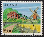 Aland 1985 - Åland nature 8,00 - Rural landscape - Kökar 13.3.90