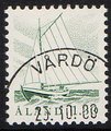 Ahvenanmaa 1986 - Kalastajavene 1,30mk harmaanvihreä - Vårdö 25.10.88 Ahvenanmaa 1986 - Kalastajavene 1,30mk harmaanvihreä - Vårdö 25.10.88