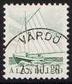 Ahvenanmaa 1986 - Kalastajavene 1,30mk harmaanvihreä - Vårdö 25.10.88 Ahvenanmaa 1986 - Kalastajavene 1,30mk harmaanvihreä - Vårdö 25.10.88