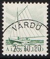 Ahvenanmaa 1986 - Kalastajavene 1,30mk harmaanvihreä - Vårdö 25.10.88 Ahvenanmaa 1986 - Kalastajavene 1,30mk harmaanvihreä - Vårdö 25.10.88