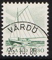 Ahvenanmaa 1986 - Kalastajavene 1,30mk harmaanvihreä - Vårdö 25.10.88 Ahvenanmaa 1986 - Kalastajavene 1,30mk harmaanvihreä - Vårdö 25.10.88