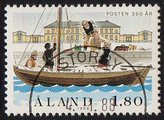 Aland 1988 - Postal Service, 350th anniversary, mailboat - Storby 4.1.88