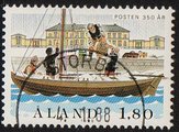 Aland 1988 - Postal Service, 350th anniversary, mailboat - Storby 4.1.88