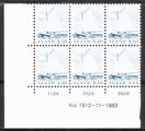 Aland 1984 - N:o block of six 1912-11-1983 Fishing boat 1,10mk