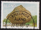 Aland 1995 - Mainlands glaciers tracks 3,40 Erratic boulder, Kökar - Enklinge 27.12.95