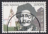 Ahvenanmaa 1996 - Eurooppa CEPT Kuuluisia naisia 2,80 Sally Salminen - Vårdö 19.12.96 Ahvenanmaa 1996 - Eurooppa CEPT Kuuluisia naisia 2,80 Sally Salminen - Vårdö 19.12.96