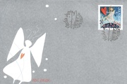 Ahvenanmaa 2008 - Joulupostimerkki 2008 enkeli FDC Ahvenanmaa 2008 - Joulupostimerkki 2008 enkeli FDC