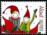 Aland 2009 - Christmas postage stamps 2009 - Santas little helpers (Julpost)