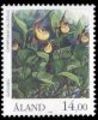 Aland 1989 - Orchids 14,00 Lady's-slipper orchid