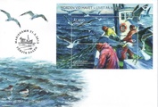 Ahvenanmaa 2012 - Elämää merellä pienoisarkki FDC Ahvenanmaa 2012 - Elämää merellä pienoisarkki FDC