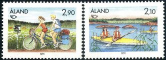 Ahvenanmaa 1991 - Pohjola turismi arkit (2x 40) Ahvenanmaa 1991 - Pohjola turismi arkit (2x 40)