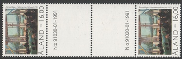Ahvenanmaa 1991 - Ahvenanmaan itsehallinto 70 vuotta välilöpari numerolla Ahvenanmaa 1991 - Ahvenanmaan itsehallinto 70 vuotta välilöpari numerolla