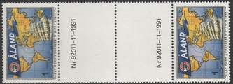 Ahvenanmaa 1992 - Kap-Horn kongressi välilöpari + numero Ahvenanmaa 1992 - Kap-Horn kongressi välilöpari + numero