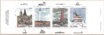 Ahvenanmaa 1992 - Majakoita postimerkkivihko Ahvenanmaa 1992 - Majakoita postimerkkivihko