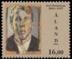 Ahvenanmaa 1992 - Joel Pettersson (1892-1937), taiteilija 16,00 Omakuva Ahvenanmaa 1992 - Joel Pettersson (1892-1937), taiteilija 16,00 Omakuva