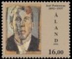 Ahvenanmaa 1992 - Joel Pettersson (1892-1937), taiteilija 16,00 Omakuva