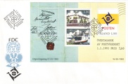 Ahvenanmaa 1993 - Ahvenanmaan postilaitos pienoisarkki FDC