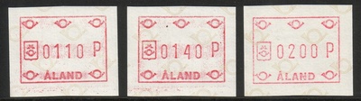 Ahvenanmaa 1984 - ATM 1 110, 140, 200 p (29.10.1984) Ahvenanmaa 1984 - ATM 1 110, 140, 200 p (29.10.1984)