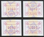 Ahvenanmaa 1993 - ATM 5 160, 210, 290, 500 p (04.01.1993) Ahvenanmaa 1993 - ATM 5 160, 210, 290, 500 p (04.01.1993)