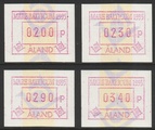 Ahvenanmaa 1995 - ATM 6 200, 230, 290, 340 p Mare Balticum (05.04.1995) Ahvenanmaa 1995 - ATM 6 200, 230, 290, 340 p Mare Balticum (05.04.1995)