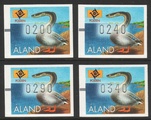 Aland 1996 - ATM 8 200, 240, 290, 340 p (06.09.1996) Ålanden