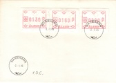 Ahvenanmaa 1986 - ATM 1 130, 160, 220 p (02.01.1986) FDC Ahvenanmaa 1986 - ATM 1 130, 160, 220 p (02.01.1986) FDC