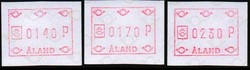 Ahvenanmaa 1987 - ATM 1 140, 170, 230 p (02.01.1987) FDC Ahvenanmaa 1987 - ATM 1 140, 170, 230 p (02.01.1987) FDC