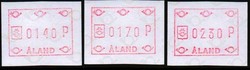 Aland 1987 - ATM 1 140, 170, 230 p (02.01.1987) FDC