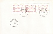 Ahvenanmaa 1988 - ATM 2 140, 180, 240 p (04.01.1988) FDC Ahvenanmaa 1988 - ATM 2 140, 180, 240 p (04.01.1988) FDC