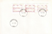 Aland 1988 - ATM 2 140, 180, 240 p (04.01.1988) FDC