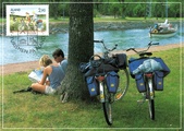Ahvenanmaa 1991 - Maksimikortti 7 Pyöräretkeily Ahvenanmaa 1991 - Maksimikortti 7 Pyöräretkeily