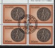 Aland 1984 - Seal of St. Olaf and Aland Province, 1326 (block of four) Mariehamn 1.3.1984